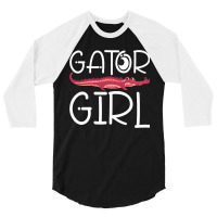 Gator Girl  Alligator Crocodile Zoo Animal Lover 3/4 Sleeve Shirt | Artistshot