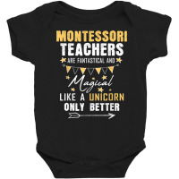 Montessori Teachers Unicorn Back To School Men Women Gift T Shirt Baby Bodysuit | Artistshot