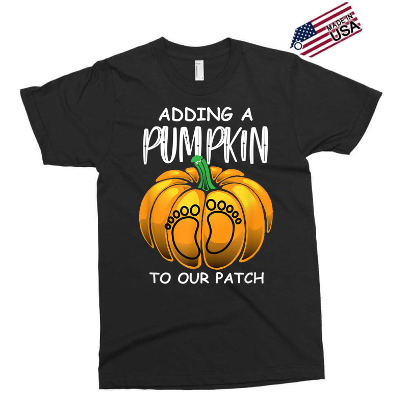 Pregnancy Thanksgiving Adding A Pumpkin To Our Patch T Shirt Exclusive T-shirt | Artistshot