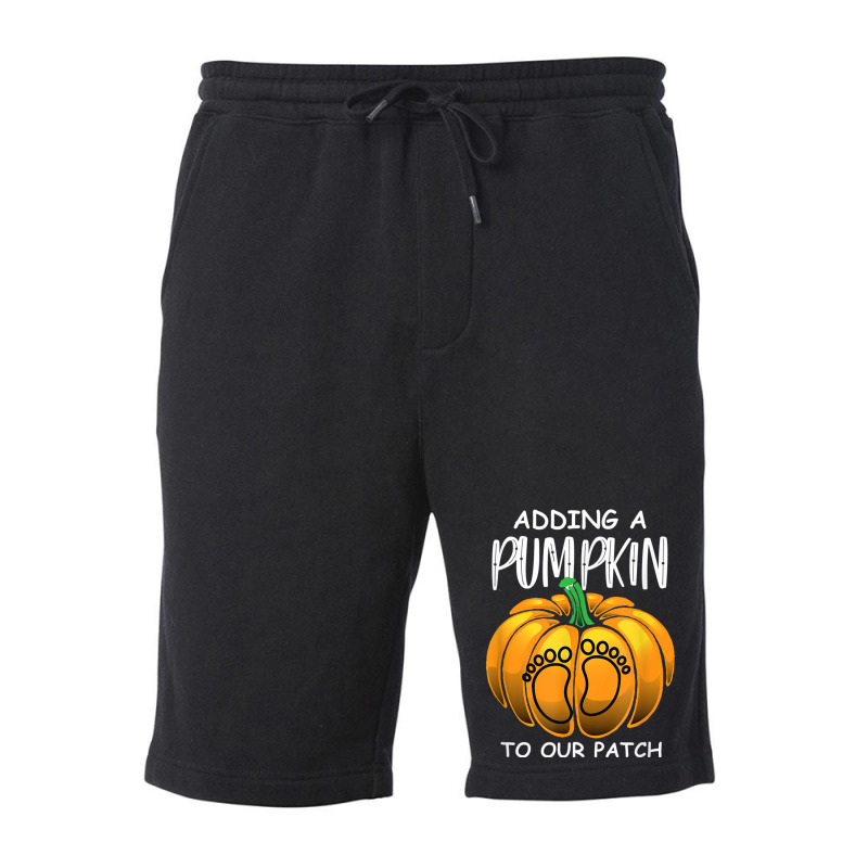 Pregnancy Thanksgiving Adding A Pumpkin To Our Patch T Shirt Fleece Short | Artistshot