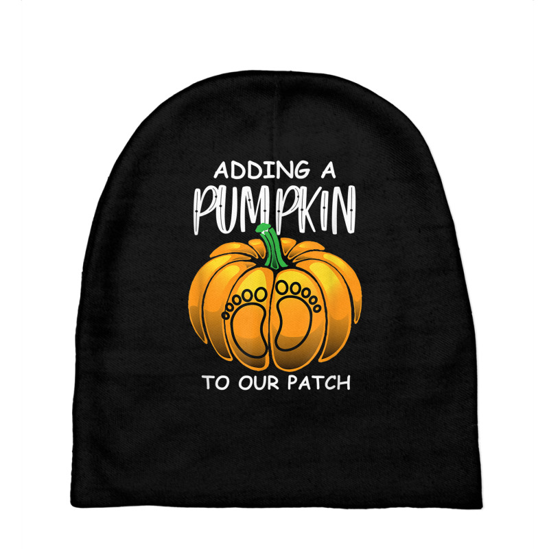 Pregnancy Thanksgiving Adding A Pumpkin To Our Patch T Shirt Baby Beanies | Artistshot