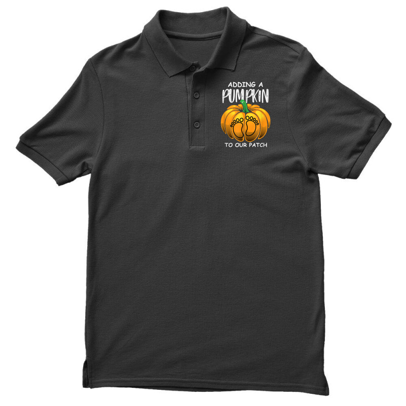 Pregnancy Thanksgiving Adding A Pumpkin To Our Patch T Shirt Men's Polo Shirt | Artistshot