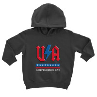 Independence Day Usa Rock N Roll Thunder Lightning Style   Independenc Toddler Hoodie | Artistshot