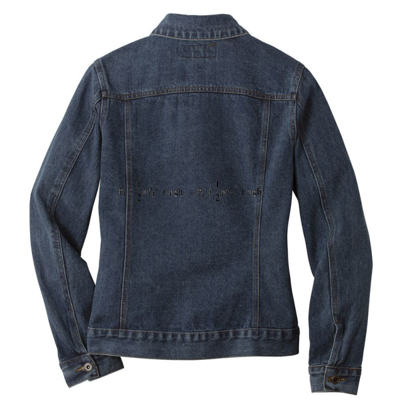 Bernoulli S Principle Equation Ladies Denim Jacket by EricWade | Artistshot