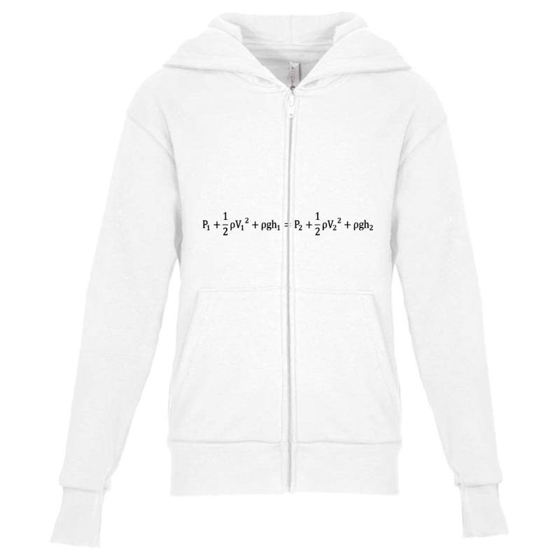 Bernoulli S Principle Equation Youth Zipper Hoodie by EricWade | Artistshot