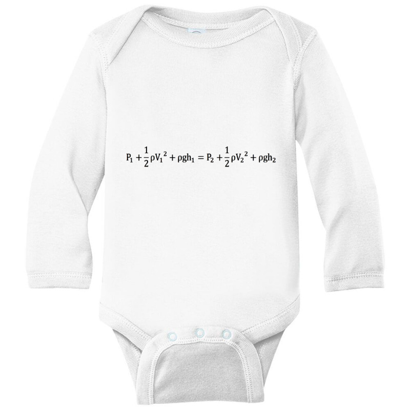 Bernoulli S Principle Equation Long Sleeve Baby Bodysuit by EricWade | Artistshot