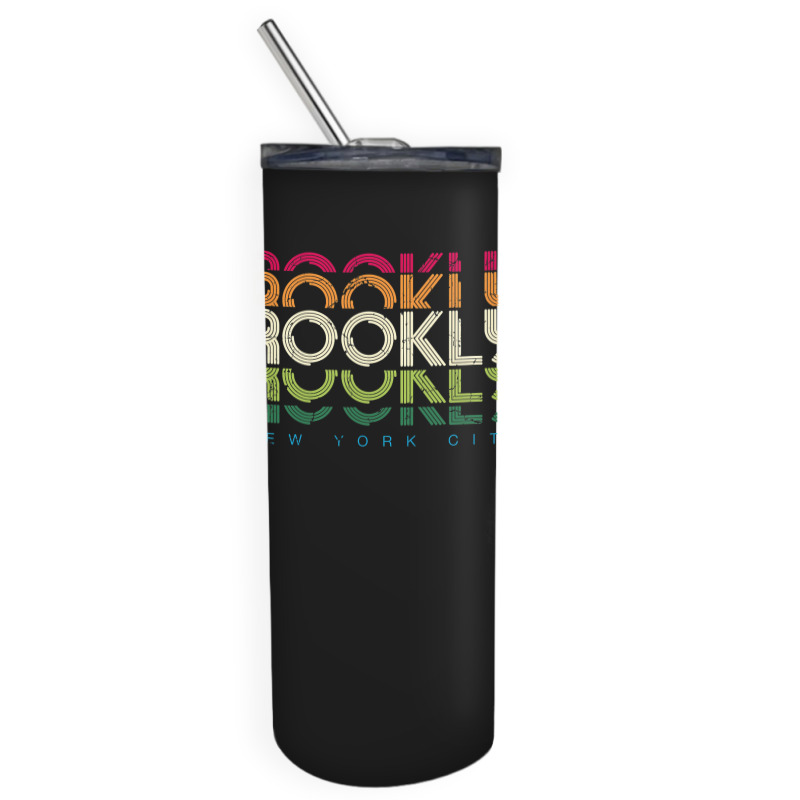 Brooklyn New York City  , Vintage Brooklyn Graphic Skinny Tumbler | Artistshot