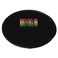 Brooklyn New York City  , Vintage Brooklyn Graphic Oval Patch | Artistshot