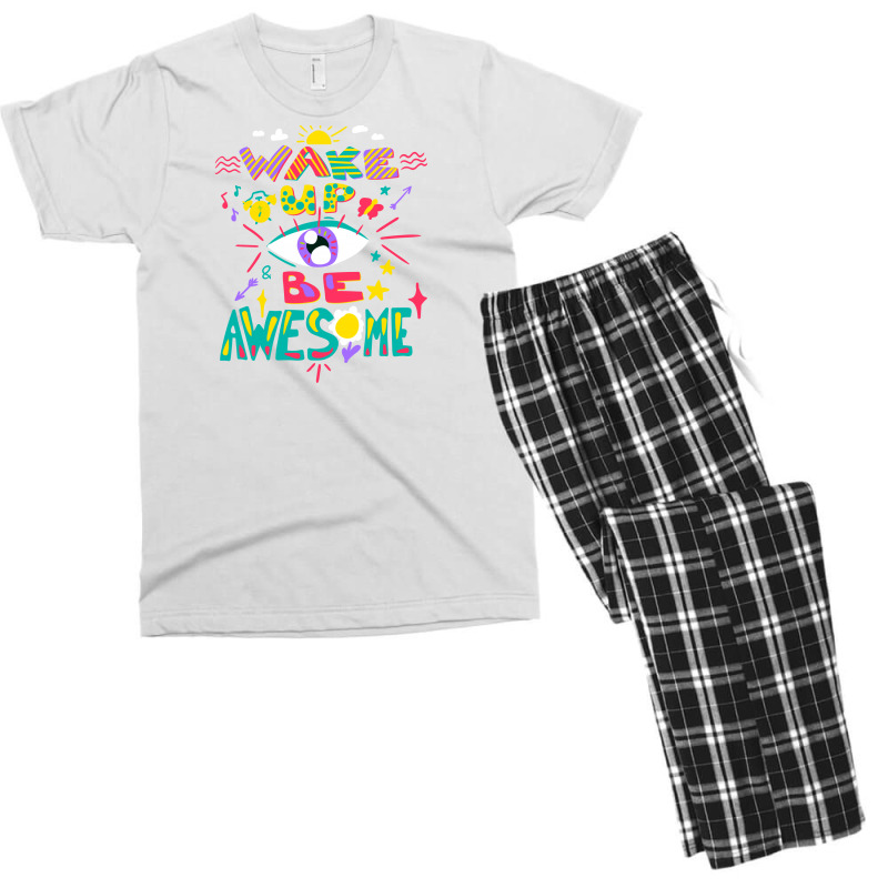 Wake Up Men's T-shirt Pajama Set | Artistshot