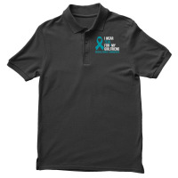 34.i Wear Teal For My Girlfriend Sexual Assault Awareness Month Sweats Men's Polo Shirt | Artistshot