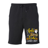 Leopard Fab Boo Lous Lunch Lady Team Teacher Spooky Season Fleece Short | Artistshot