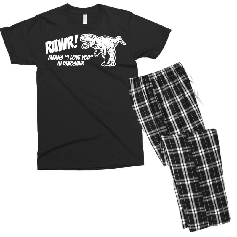 Rawr Means I Love You In Dinosaur Shirt Funny Cute Dinosaur T Shirt Men's T-shirt Pajama Set | Artistshot