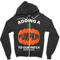 Womens Adding A Pumpkin To Our Patch March 2020 Gift V Neck T Shirt Zipper Hoodie | Artistshot