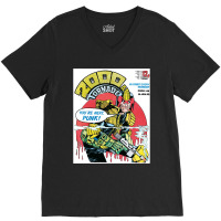 Judge Dredd Dredd Police Mega City Mega City Mega City One Coverpunk M V-neck Tee | Artistshot