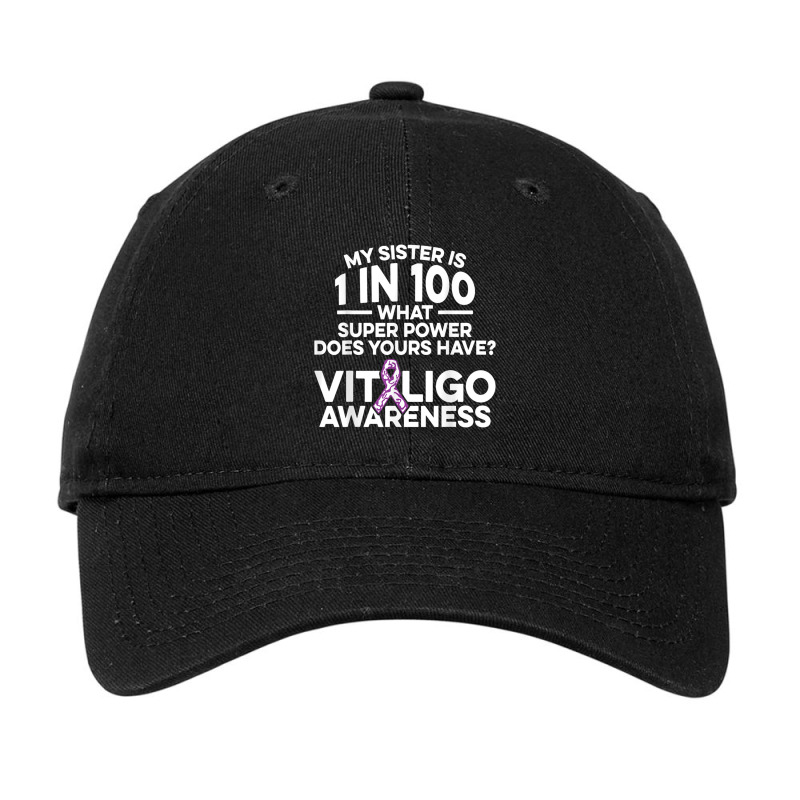 Vitiligo Awareness Sister Strong Melanin Warrior Survivor T Shirt Adjustable Cap | Artistshot