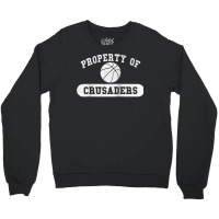 Property Of Crusaders Basketball Raglan Baseball Tee Crewneck Sweatshirt | Artistshot