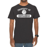 Property Of Crusaders Basketball Raglan Baseball Tee Vintage T-shirt | Artistshot