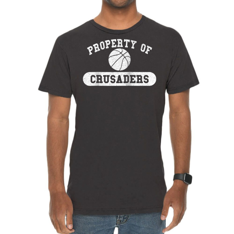 Property Of Crusaders Basketball Raglan Baseball Tee Vintage T-shirt | Artistshot