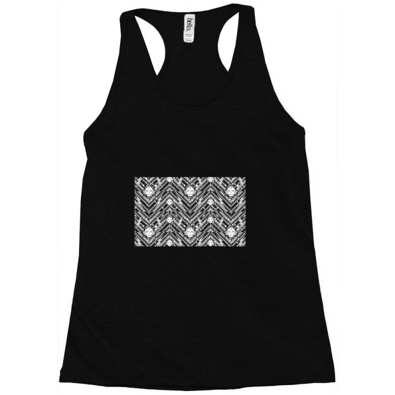 Lightning Skull Pattern 2    Skull Mask Pattern Racerback Tank by loomcnultys | Artistshot