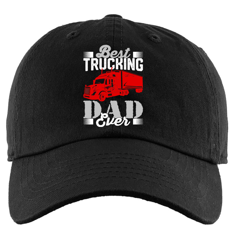 Best Trucking Dad Ever, Big Rig Trucker, Truckin Fathers Day Kids Cap by EricWade | Artistshot