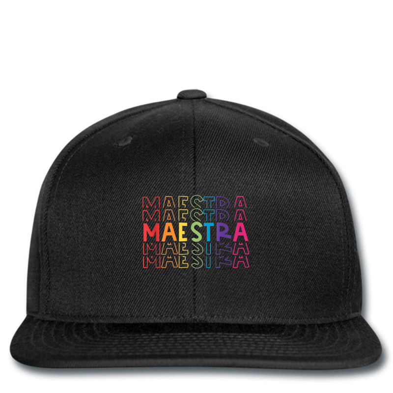 Maestra Spanish Bilingual Teacher Rainbow Back To School Printed hat by MadisonDesign | Artistshot