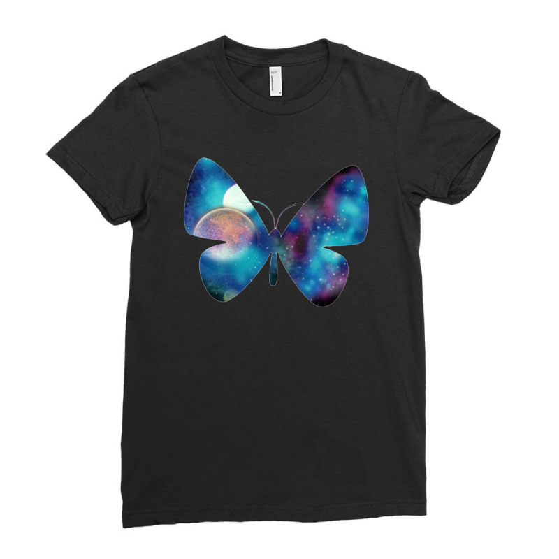 Space Butterfly Ladies Fitted T-Shirt by Cahyorin | Artistshot