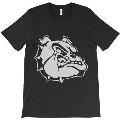 Bulldog Head T-shirt Designed By Aukey Driana