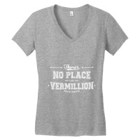 There's No Place Like Vermillion South Dakota Women's V-neck T-shirt | Artistshot