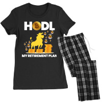 40.hodl Bitcoin My Retirement Plan Funny Millionaire Long Sleeve Women's Pajamas Set | Artistshot