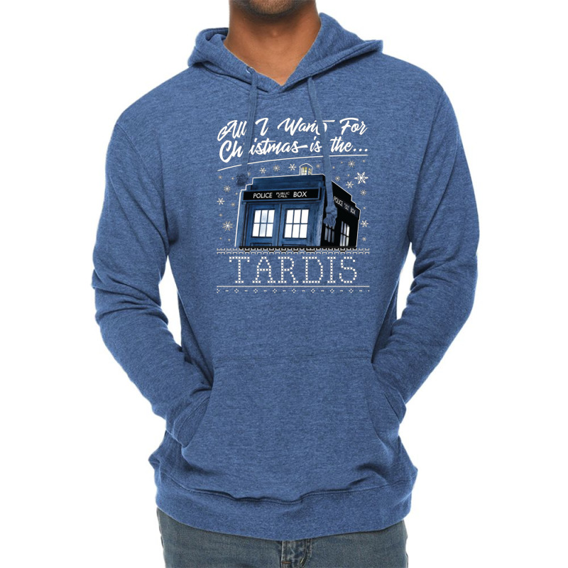 All I Want For Christmas Is The Tardis [tb] Lightweight Hoodie by vendraqidas | Artistshot