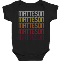 Matteson, Il  Vintage Style Illinois T Shirt Baby Bodysuit | Artistshot