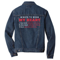 Ways To Win My Heart Blue Heeler Dog Lover Puppy Premium T Shirt Men Denim Jacket | Artistshot