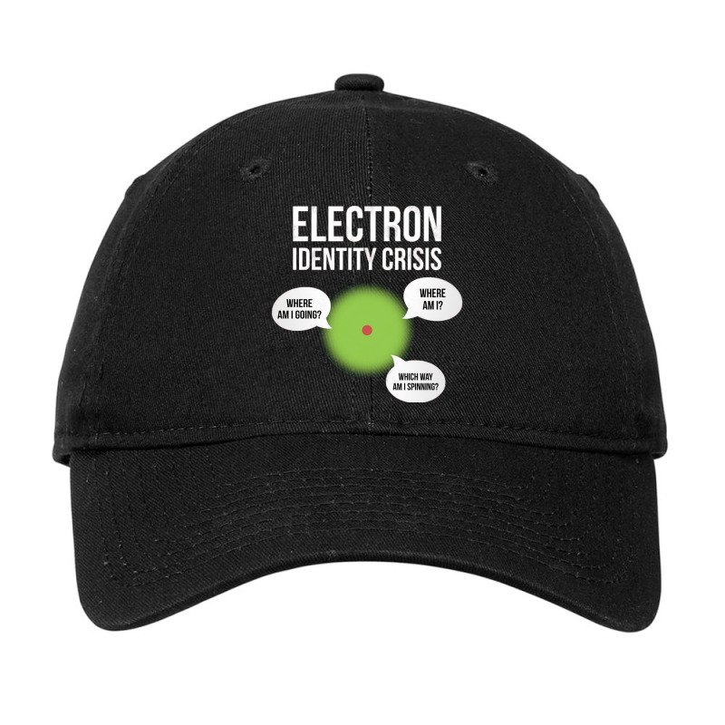 Electron Identity Crisis Funny Design Adjustable Cap | Artistshot