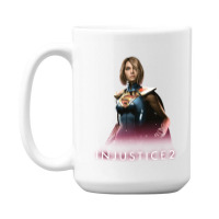 Injustice 2   Supergirl Supergirl 15 Oz Coffee Mug | Artistshot