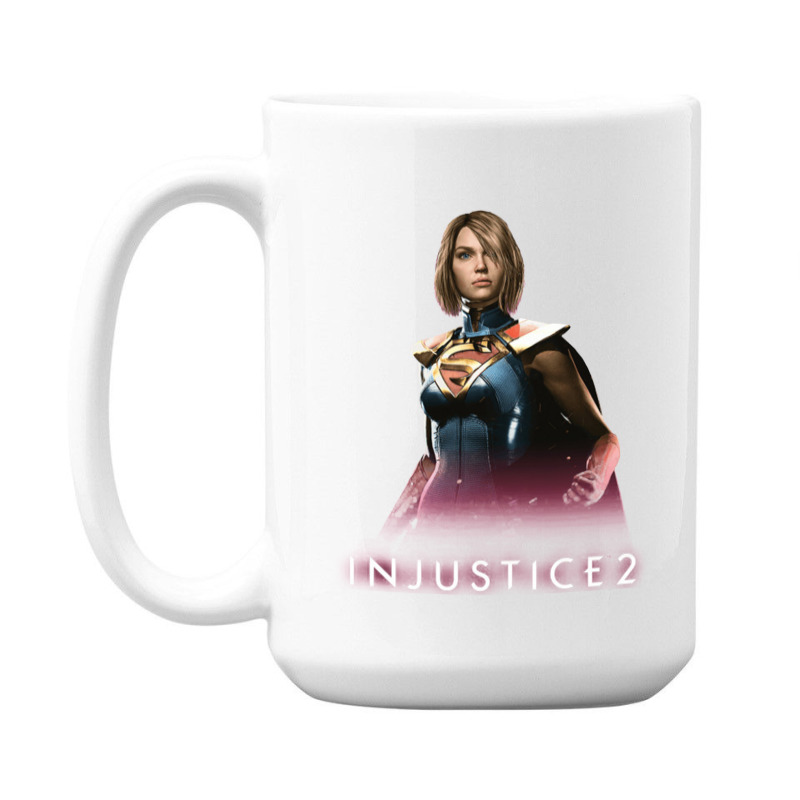 Injustice 2   Supergirl Supergirl 15 Oz Coffee Mug | Artistshot