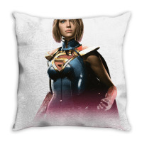 Injustice 2   Supergirl Supergirl Throw Pillow | Artistshot