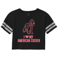 American Cocker Spaniel T  Shirt American Cocker Spaniel Design T  Shi Scorecard Crop Tee | Artistshot