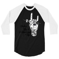 Rockin' The Phlebotomist Life Henna Hand With Syringe Gifts T Shirt 3/4 Sleeve Shirt | Artistshot