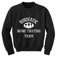 Bordeaux Wine Tasting Team   Vintage French Wine Region Raglan Basebal Youth Sweatshirt | Artistshot