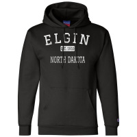 Elgin North Dakota Cavalier County Nd Vintage T Shirt Champion Hoodie | Artistshot