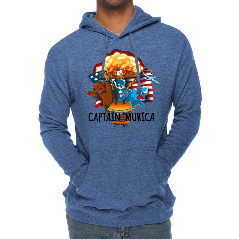 Captain Murika (tw) Lightweight Hoodie by vendraqidas | Artistshot