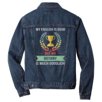 Funny Botany School Or College Subject Design Men Denim Jacket | Artistshot