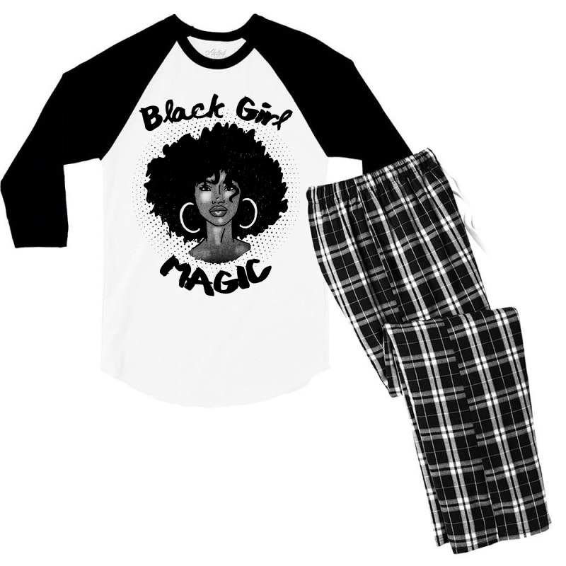 Black Girl Magic  History Month African Heritage Tee Men's 3/4 Sleeve Pajama Set by EricWade | Artistshot