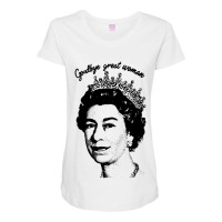 Goodbye Great Woman Elizabeth Ii Maternity Scoop Neck T-shirt | Artistshot