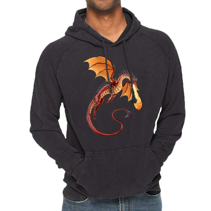 Fire Dragon Vintage Hoodie | Artistshot