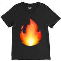 Fire V-neck Tee | Artistshot