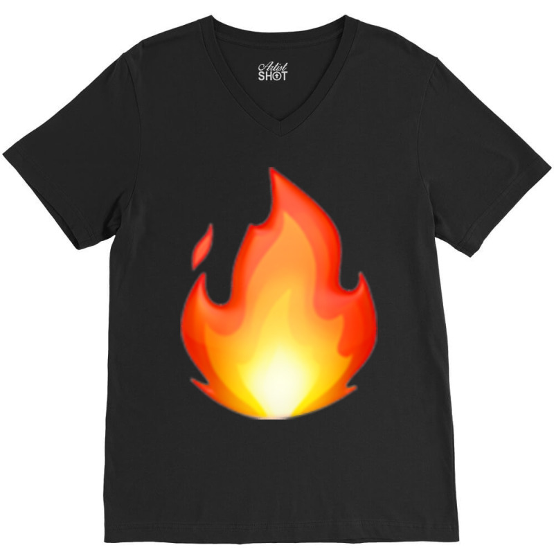 Fire V-neck Tee | Artistshot