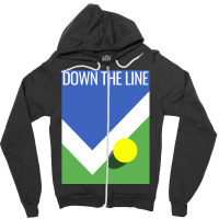 Tennis Player Open Fans  Down The Line  New York  Us Zipper Hoodie | Artistshot