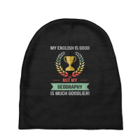 Funny Geography School Or College Subject Design Baby Beanies | Artistshot