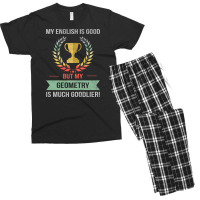 Funny Geometry School Or College Subject For Geometry Student Design Men's T-shirt Pajama Set | Artistshot